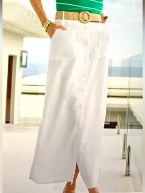 Talbots Linen Maxi Skirt